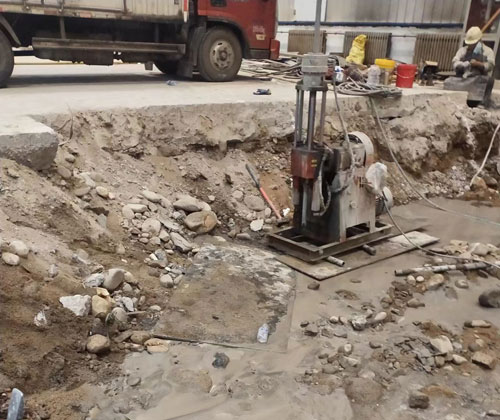 库车公路下沉压浆